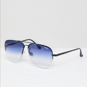 QUAY blue ombre sunglasses